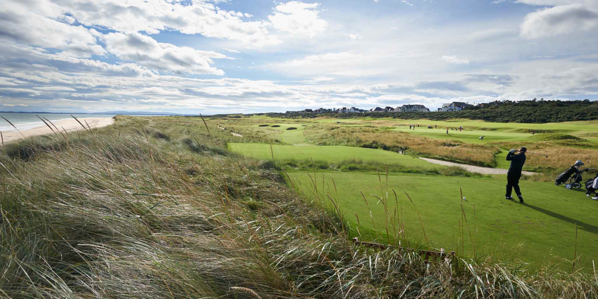 Visiting Golfer enjoying a Scottish Links Course